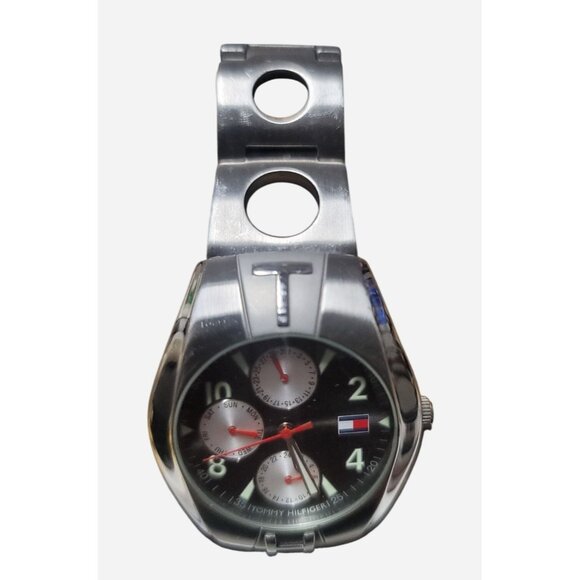 Tommy Hilfiger Mens Stainless Steel Watch F90181 Dial Multifunction Glow Hands - Picture 4 of 14